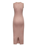 Sleeveless dress with relief work - Silvian Heach