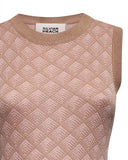 Sleeveless dress with relief work - Silvian Heach
