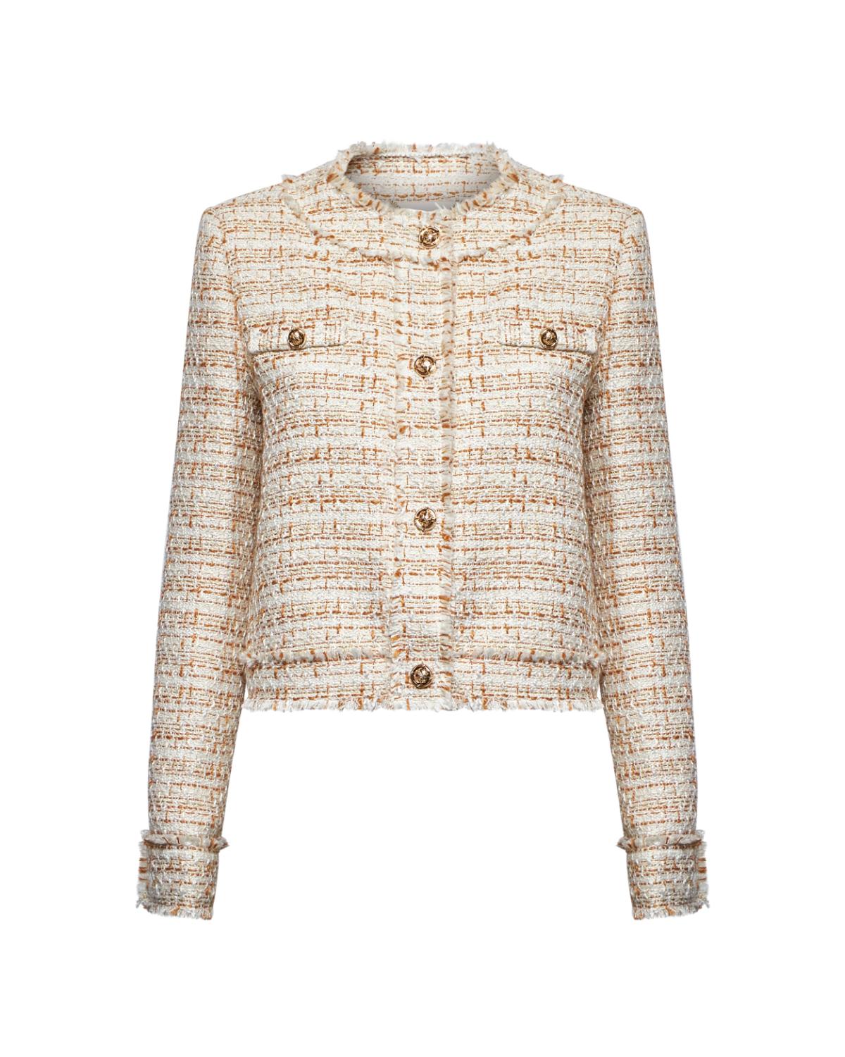 Silvian Heach Blazer in Tweed con Bottoni Dorati