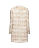 Tweed coat with golden buttons - Silvian Heach