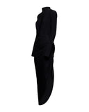 Long dress with asymmetric draping - Silvian Heach
