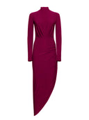 Long dress with asymmetric draping - Silvian Heach