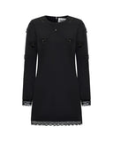 Dress with jewel details and lace - Silvian Heach