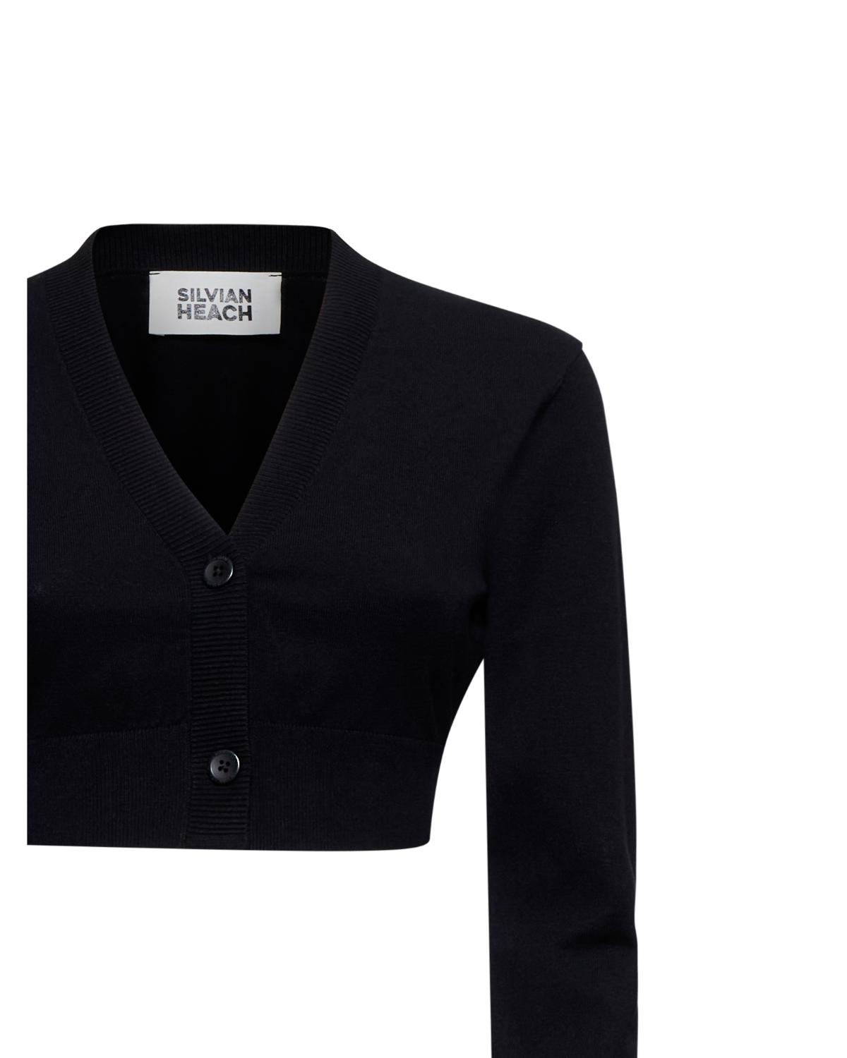 Silvian Heach Cardigan Crop Scollo a V Viscosa