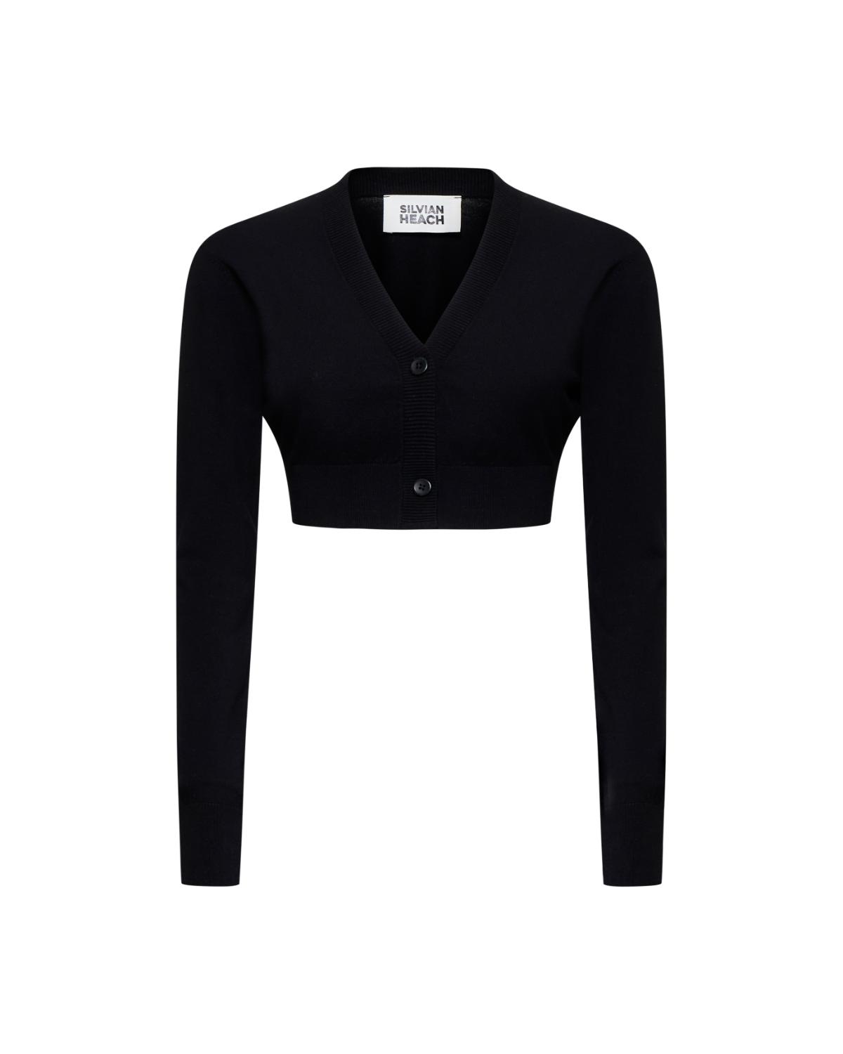 Silvian Heach Cardigan Crop Scollo a V Viscosa