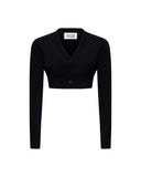 Maglia crop con scollo a V - Silvian Heach