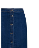 Denim midi skirt with buttons - Silvian Heach