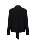 Black shirt with tie front - Silvian Heach