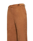 Straight velvet effect trousers - Silvian Heach