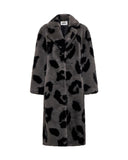Cappotto lungo animalier in eco-pelliccia - Silvian Heach