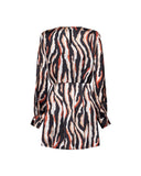 Printed dress with long sleeves - Silvian Heach