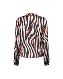 Blusa stampata con collo arricciato - Silvian Heach