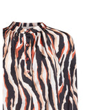 Blusa stampata con collo arricciato - Silvian Heach