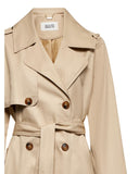 Double-breasted trench coat with belt at the waist - Silvian Heach