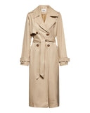 Double-breasted trench coat with belt at the waist - Silvian Heach
