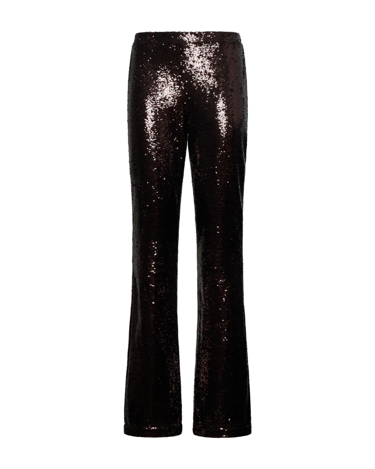 Flared trousers with sequins