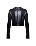 Giubbotto biker in pelle e tessuto - Silvian Heach