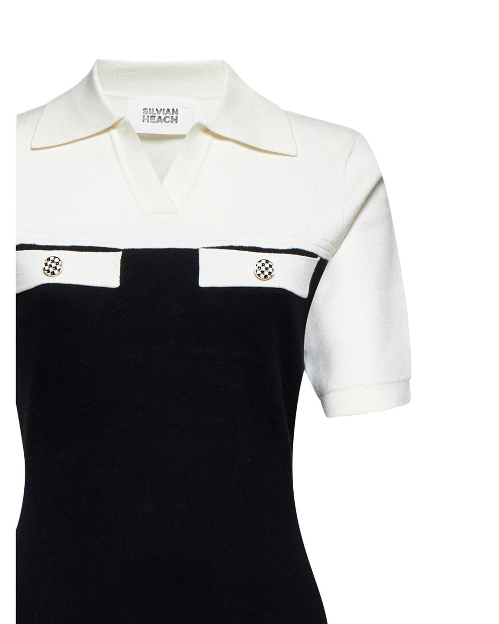 Short dress with contrasting details - Silvian Heach