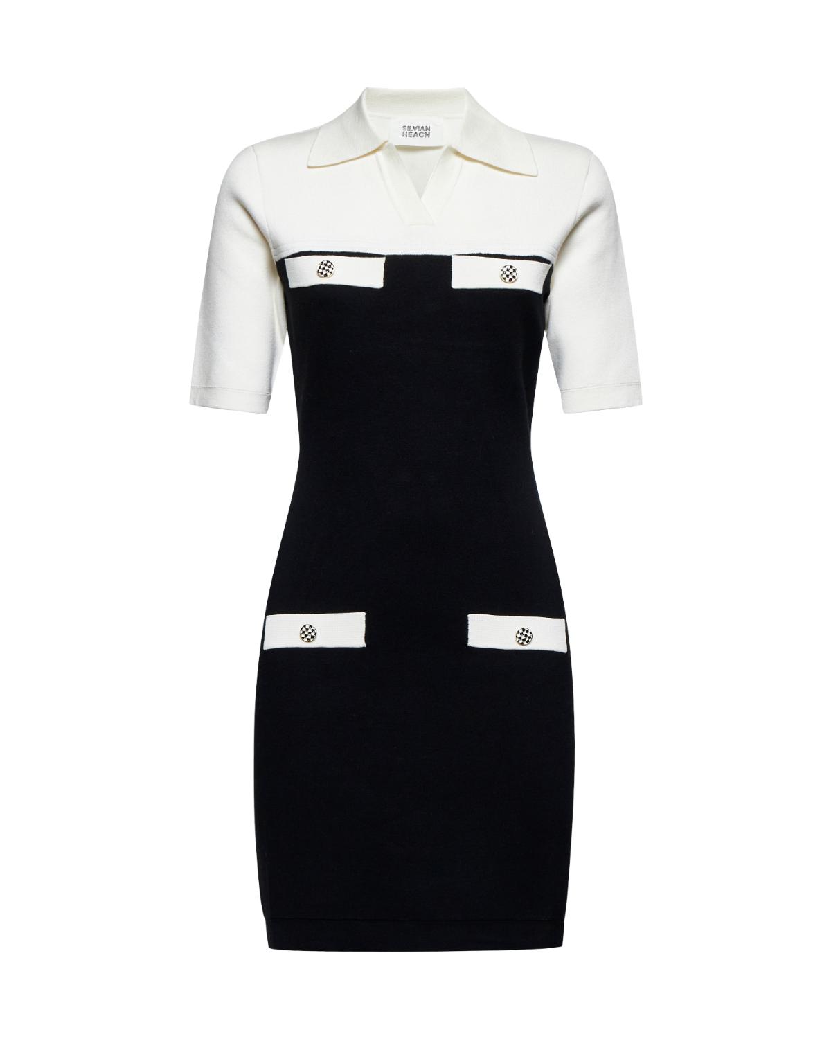 Short dress with contrasting details - Silvian Heach