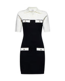 Short dress with contrasting details - Silvian Heach