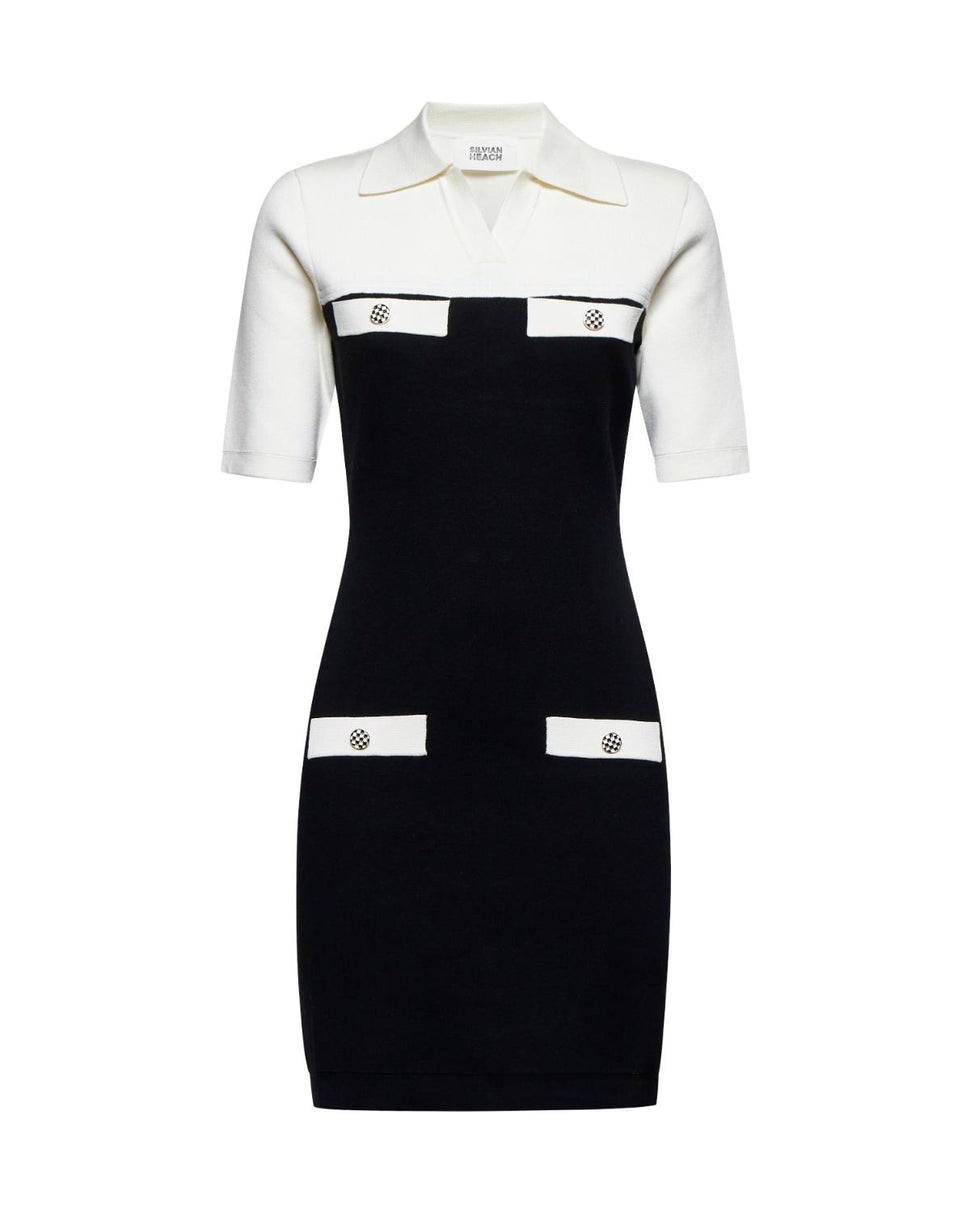 Short dress with contrasting details - Silvian Heach