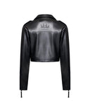 Giubbino biker corto in pelle - Silvian Heach