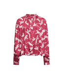 Printed blouse with gathered collar - Silvian Heach