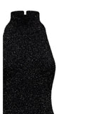 Short lurex dress with high collar - Silvian Heach