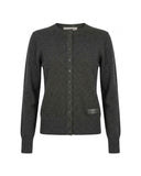 Cardigan Girocollo con Bottoni Frontali