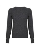 Cardigan Girocollo con Bottoni Frontali