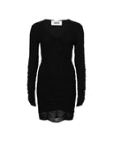 Mini Dress Drappeggiato in Tulle