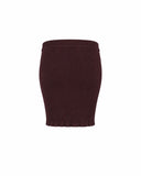Ribbed Knit Bandeau Top with Crossover