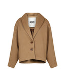 Cropped Jacket with Shawl Collar