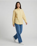 Camicia a Righe Gialle Eleganza Solare - Fronte
