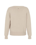 Pullover with V-neck and Contrasting Embroidery