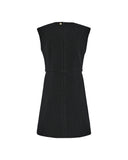 Mini Abito Gilet con Bottoni a Contrasto
