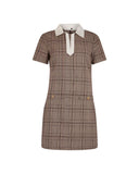 Mini Abito con Colletto Bon Ton