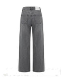 Jeans Wide Leg con Cuciture Frontali