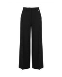 Pantaloni a Gamba Larga con Piega Stirata