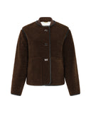 Teddy jacket with jewel closures