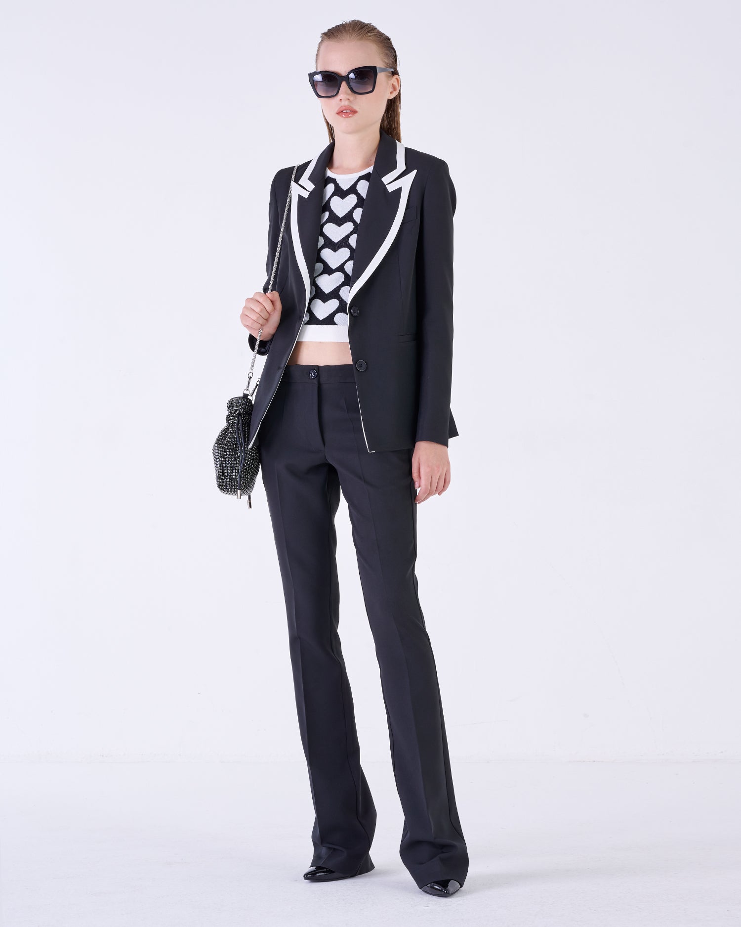 Blazer and trousers suit