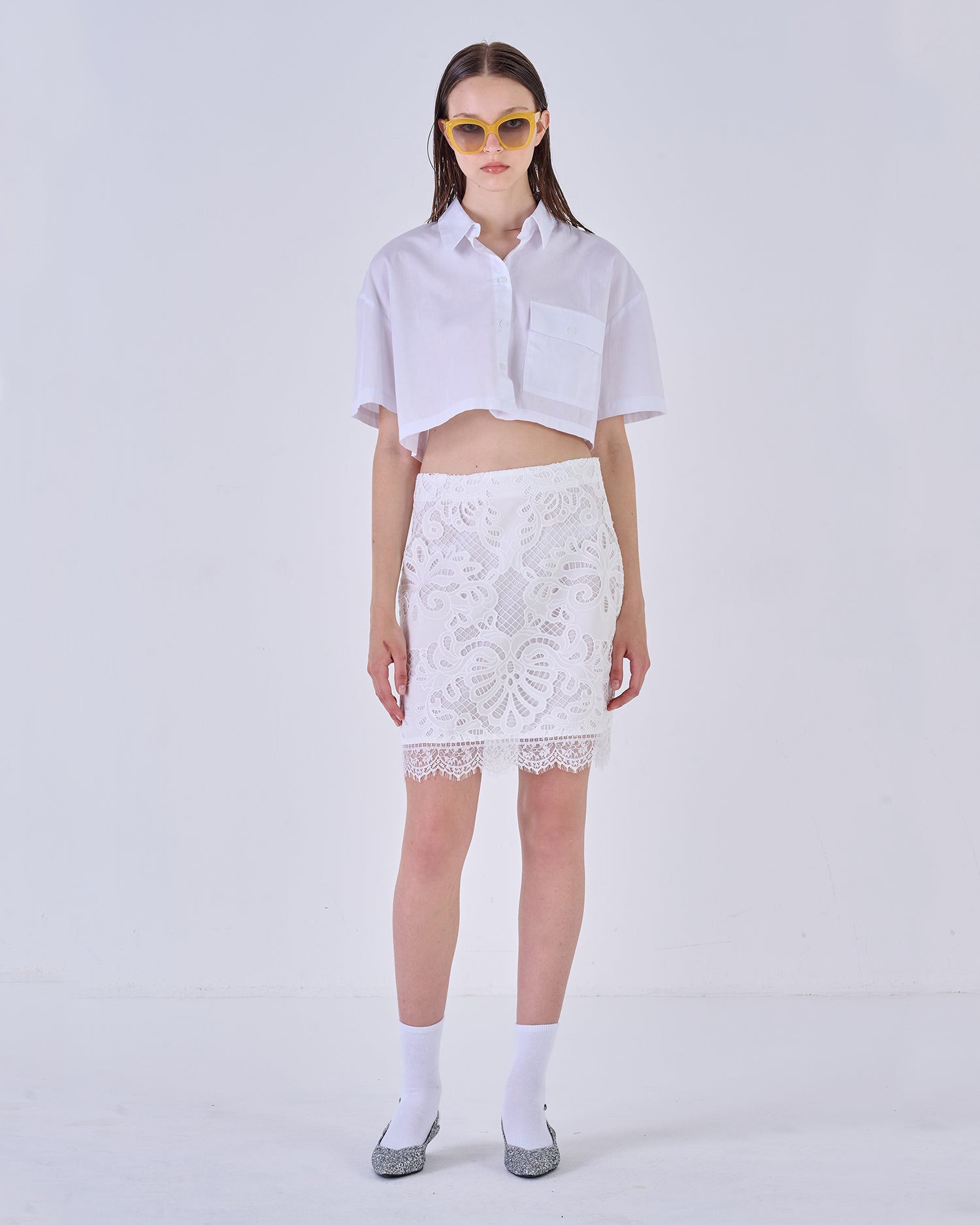 Embroidered skirt