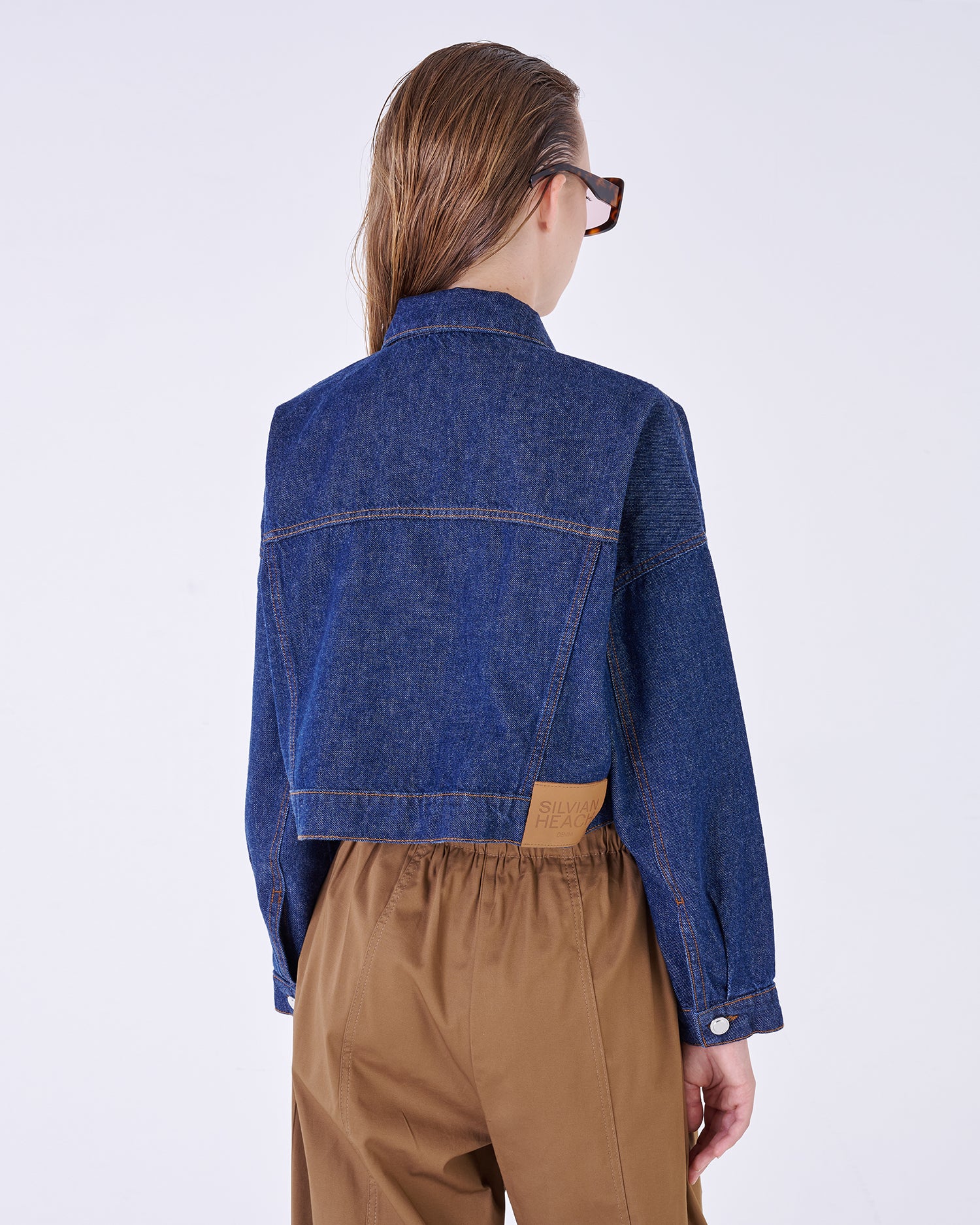 Denim Cropped Jacke Silvian Heach