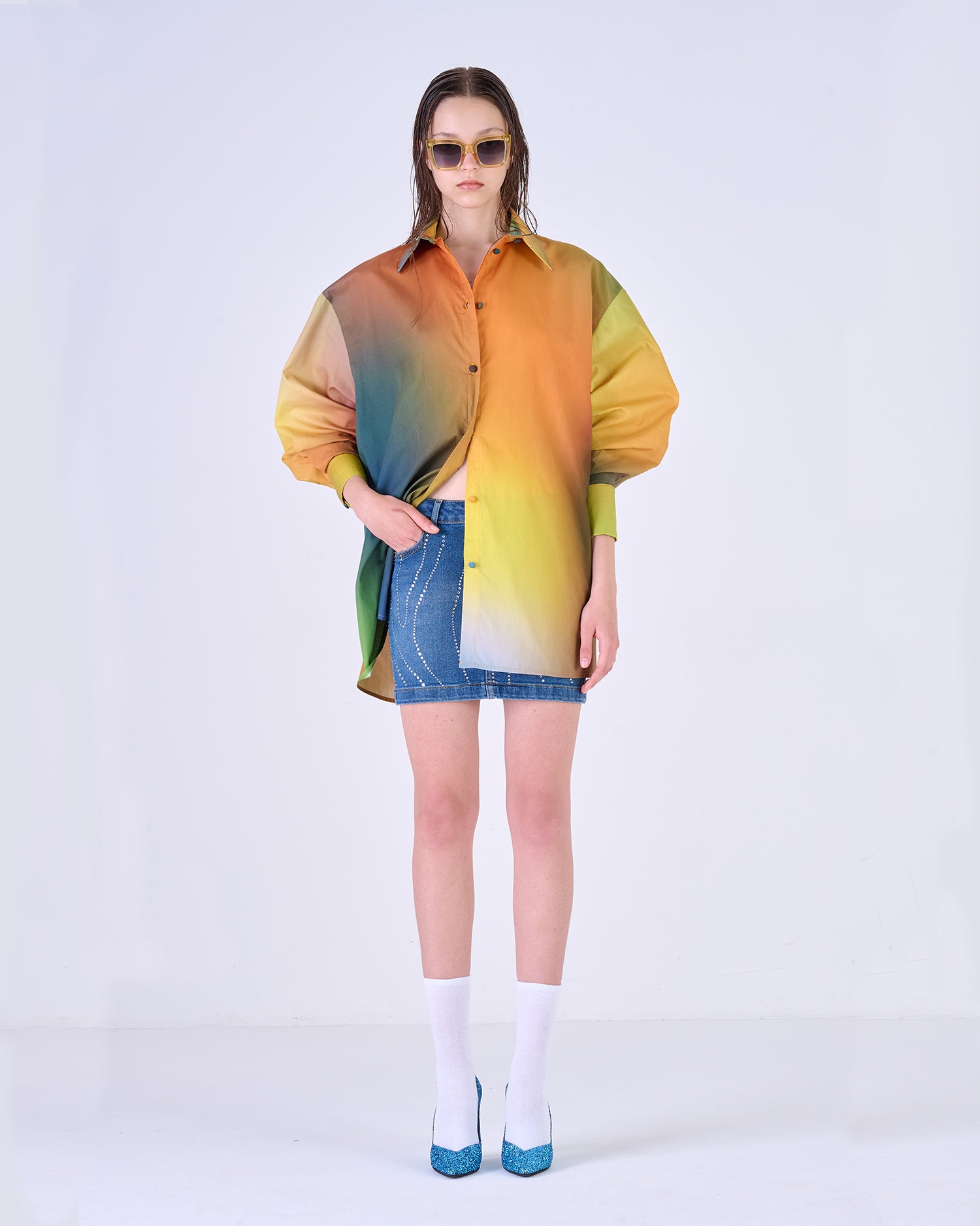 Camicia multicolor