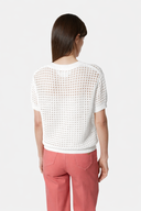 Maglia traforata a maniche corte in cotone Maglia Silvian Heach