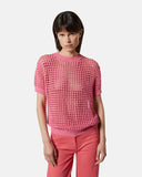 Maglia traforata a maniche corte in cotone - Silvian Heach