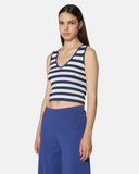 Striped knitted tank top - Silvian Heach