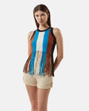 Top in maglia con frange multicolor - Silvian Heach