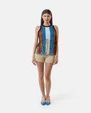 Top in maglia con frange multicolor - Silvian Heach