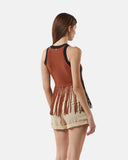 Top in maglia con frange multicolor - Silvian Heach